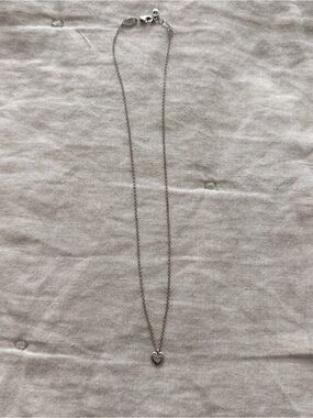 Nomination Dainty Silver Heart Pendant Necklace with Pavé Crystals